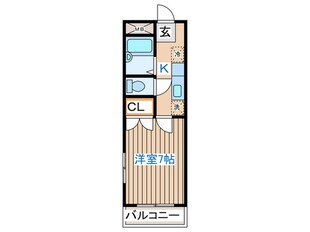 ビューファイン台原の物件間取画像